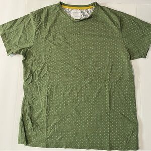 Denim & Flower Olive Green Short Sleeve Polka Dot Tee